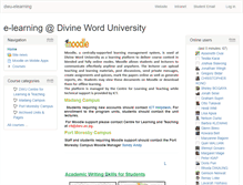 Tablet Screenshot of learninghub.dwu.ac.pg